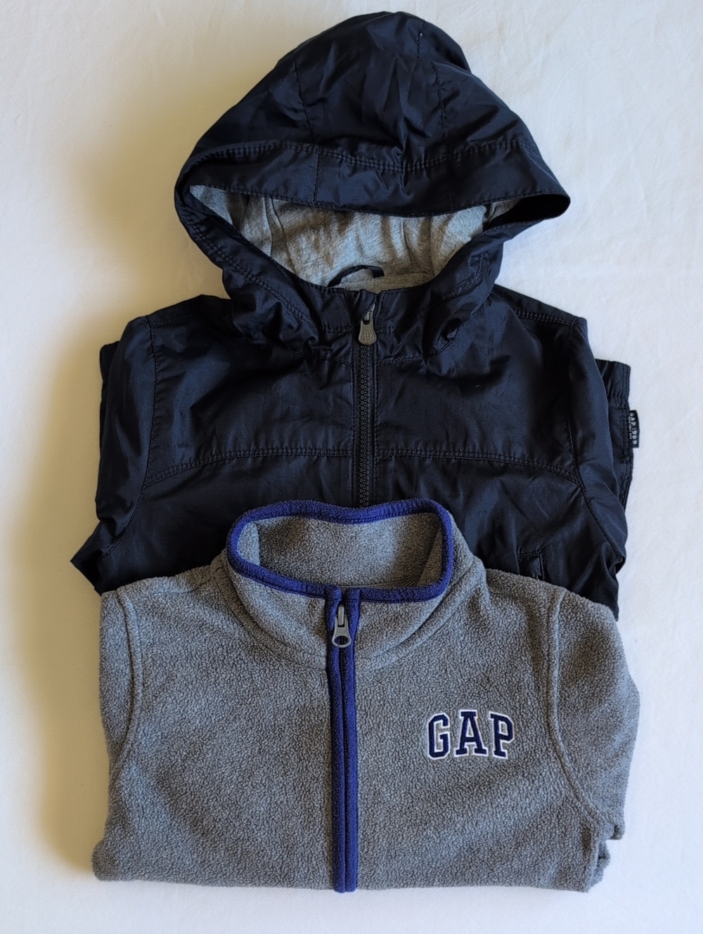 Baby Gap Toddler Boys Outerwear Bundle Fleece Zip Up Windbreaker Jacket 4T Lot